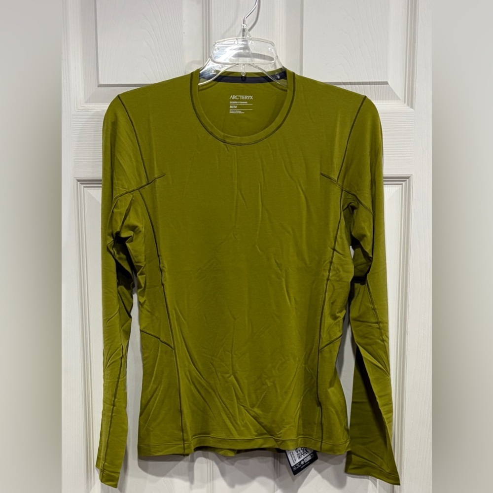 Arc’teryx Women's Large Satoro SL Merino Wool Crew Neck Long Sleeve NWT Green